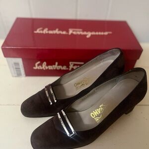 Salvatore Ferragamo Women's Brien Suede Pumps